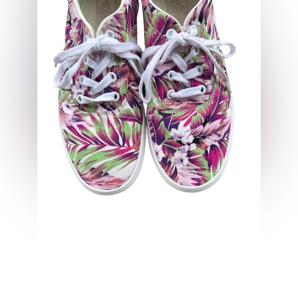 VANS Off the Wall Doheny Platform Floral Tropical Pattern Sneakers Women’s 9.5 - Picture 6 of 12